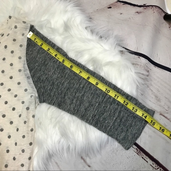 J. Crew Gray/white Small Polka Dot Baseball Tee - Picture 7 of 7